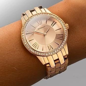 Ladies watches available on best deals_ For order… Women’s Rose Gold Bracelet Watch – Crystal Touch - Image 2